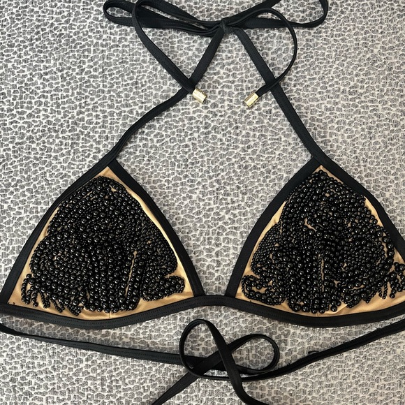 Beach Bunny Black and Gold Bikini Small - Picture 2 of 7